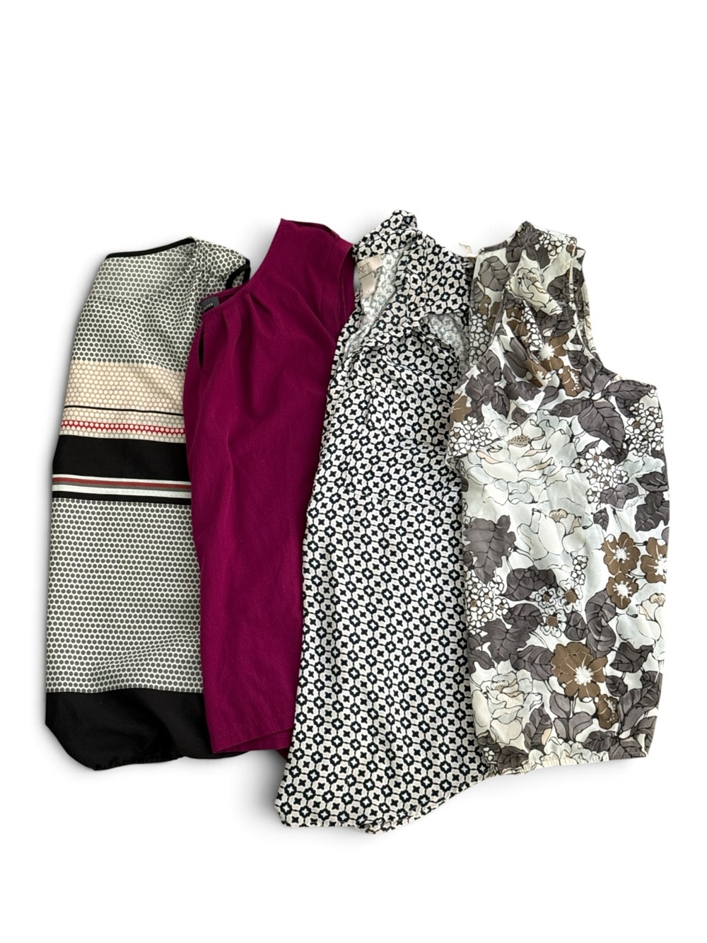 Bundle of 4 - Loft, The Limited &Ann Taylor Sleeveless blouses- All Size Large